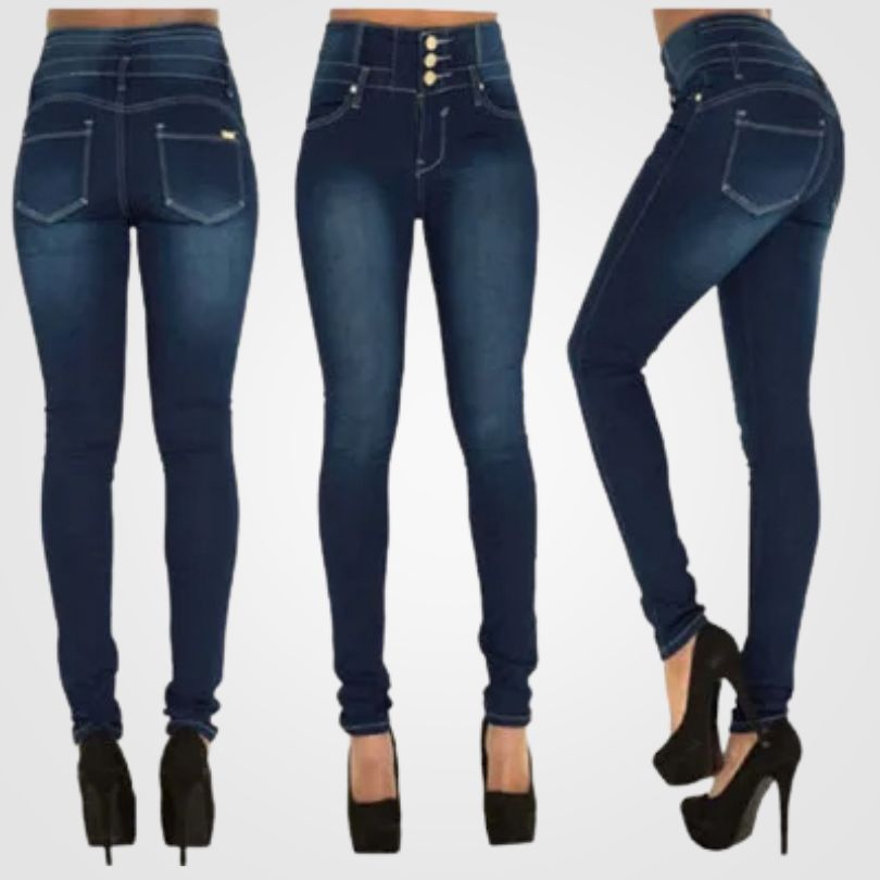 Kerrie™ Comfort Denim Jeans med Høy Midje