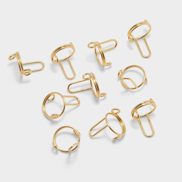 RingNegl™ Håndlagde, Non-Tarnish Nail Rings og Press-On Negler