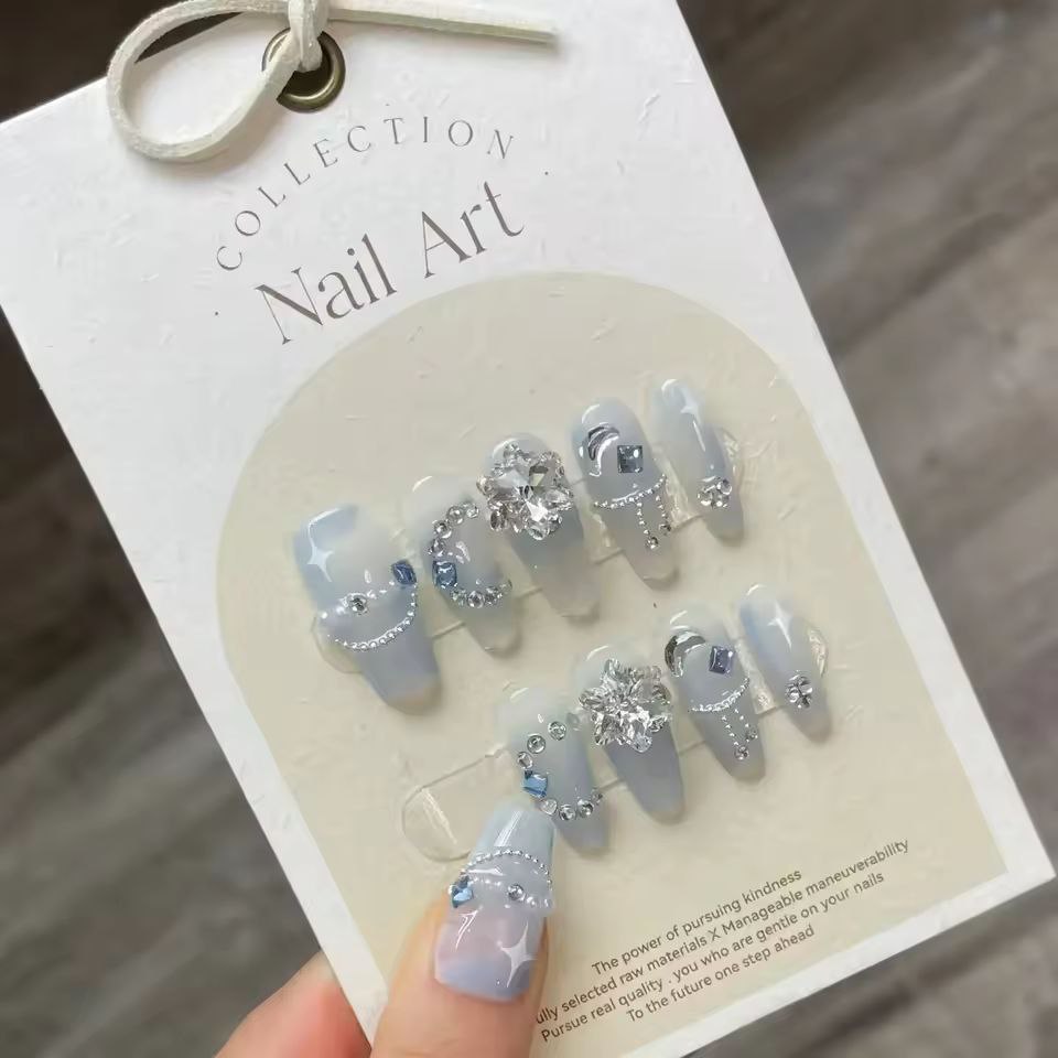 RingNegl™ Håndlagde, Non-Tarnish Nail Rings og Press-On Negler